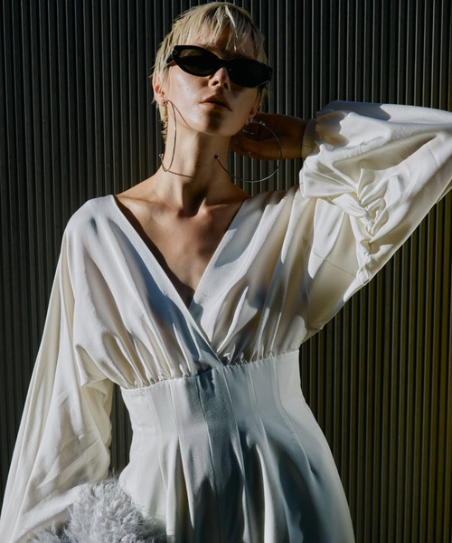 JOSE MOON（ジョゼムーン）の「SATIN TWILL JUMP SUITS/サテン