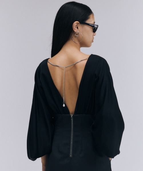 JOSE MOON（ジョゼムーン）の「SATIN TWILL JUMP SUITS/サテン