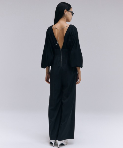 JOSE MOON（ジョゼムーン）の「SATIN TWILL JUMP SUITS/サテン