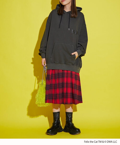 CIAOPANIC（チャオパニック）の「【FELIX THE CAT/フィリックス・ザ・キャット】ロゴフーディー（Tシャツ/カットソー・レディース・ブラック/アイボリー/オレンジ・FREE）」の22枚目の写真