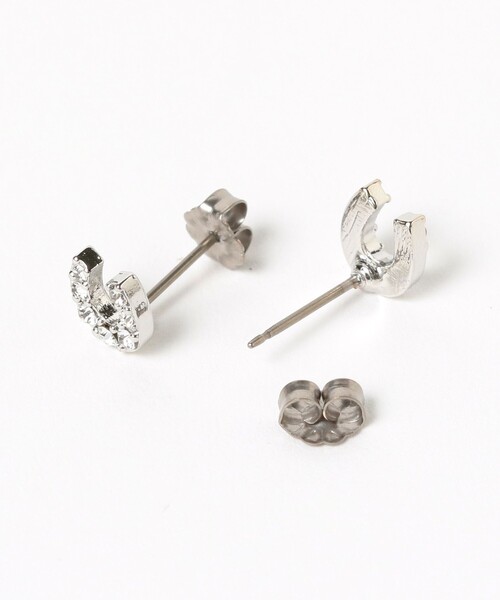 Ray BEAMS（レイビームス）の「プチ 馬蹄 ピアス（ピアス（両耳用）・レディース・シルバー/ゴールド・ONE SIZE）」の3枚目の写真