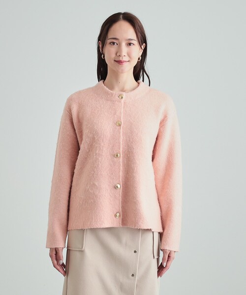 セール】Wフェイスふわふわ起毛ニットカーディガン（カーディガン