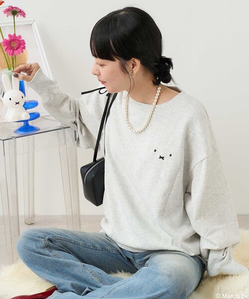 セール】miffy/ミッフィー miffy バックプリントスウェット