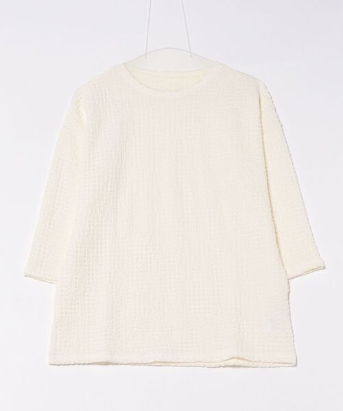 FIL DE FER（フィルデフェール）の「ダウニーシャーリング　クルーネックP/O（Tシャツ/カットソー・レディース・ブルー/ブラック/ホワイト・FREE）」の5枚目の写真