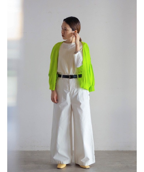 FIL DE FER（フィルデフェール）の「ダウニーシャーリング　クルーネックP/O（Tシャツ/カットソー・レディース・ブルー/ブラック/ホワイト・FREE）」の21枚目の写真