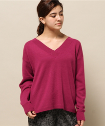 ELFORBR | ウール混深Vネックニットプルオーバー(ニット/セーター)