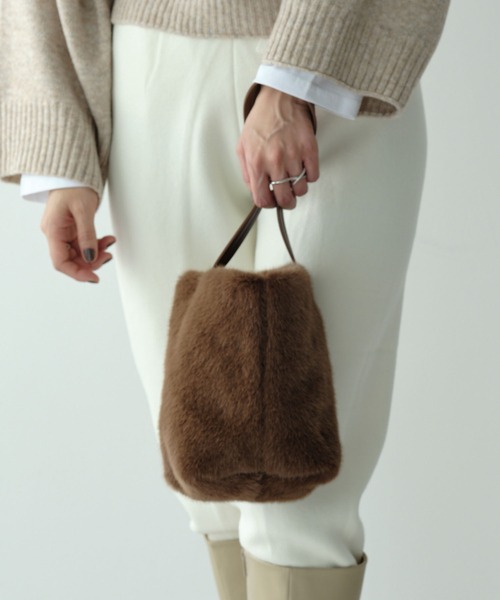 ファーバスケット ナンタケットバスケット（ハンドメイド / 牛革取手