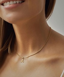 BROTHERHOOD(uU[tbh)́yearyearzBlock Letter Initial Charm Necklace uGoldFT[WJXeX316L+14KbLv(lbNX)