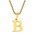 BROTHERHOODiuU[tbhj́uyearyearzBlock Letter Initial Charm Necklace uGoldFT[WJXeX316L+14KbLvilbNXjvbB
