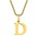BROTHERHOODiuU[tbhj́uyearyearzBlock Letter Initial Charm Necklace uGoldFT[WJXeX316L+14KbLvilbNXjvbD