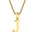BROTHERHOODiuU[tbhj́uyearyearzBlock Letter Initial Charm Necklace uGoldFT[WJXeX316L+14KbLvilbNXjvbJ