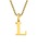 BROTHERHOODiuU[tbhj́uyearyearzBlock Letter Initial Charm Necklace uGoldFT[WJXeX316L+14KbLvilbNXjvbL