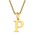 BROTHERHOODiuU[tbhj́uyearyearzBlock Letter Initial Charm Necklace uGoldFT[WJXeX316L+14KbLvilbNXjvbP