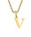BROTHERHOODiuU[tbhj́uyearyearzBlock Letter Initial Charm Necklace uGoldFT[WJXeX316L+14KbLvilbNXjvbV