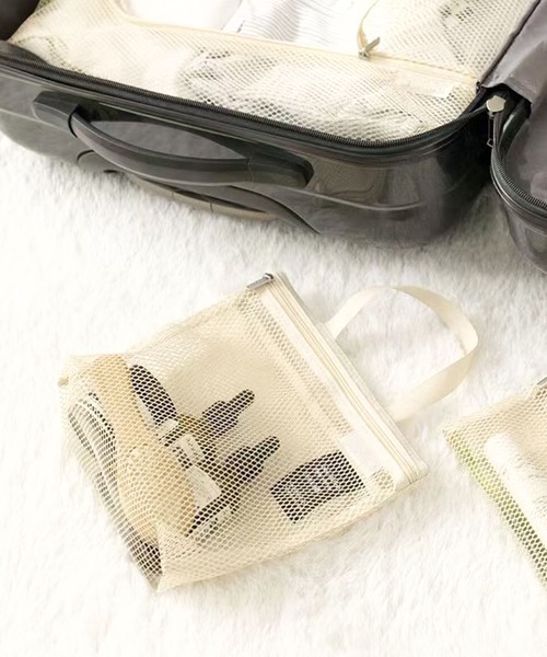 CALIFORNIA OUTFITTERS（カリフォルニア アウトフィッターズ）の「3-11E25 トラベル メッシュ ハンドバッグ ポーチ 旅行 ジム サウナ（バス/トイレグッズ・レディース・ネイビー/パープル/ホワイト/グリーン・ONESIZE）」の11枚目の写真