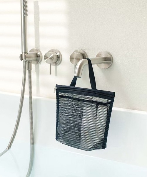 CALIFORNIA OUTFITTERS（カリフォルニア アウトフィッターズ）の「3-11E25 トラベル メッシュ ハンドバッグ ポーチ 旅行 ジム サウナ（バス/トイレグッズ・レディース・ネイビー/パープル/ホワイト/グリーン・ONESIZE）」の9枚目の写真