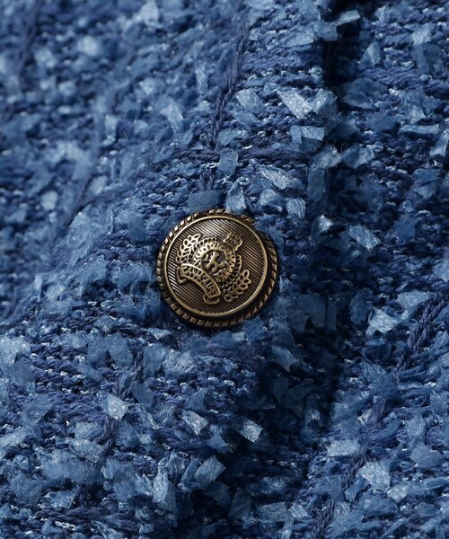 B:MING by BEAMS(ビーミングバイビームス)の「ツイード ニット ベスト 25SS(ベスト・レディース・ブラック/ホワイト系その他5/ブルー・ONE SIZE)」の9枚目の写真