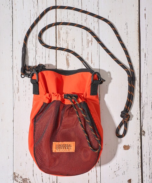 UNIVERSAL OVERALL(ユニバーサルオーバーオール)の「【UNIVERSAL OVERALL】FRONT MESH MINI SHOULDER BAG / フロントメッシュミニショルダーバッグ(ショルダーバッグ・レディース・ブラック/ブルー/レモンイエロー/オレンジ/モカ/ライトグレー/グレイッシュベージュ・FREE)」の14枚目の写真