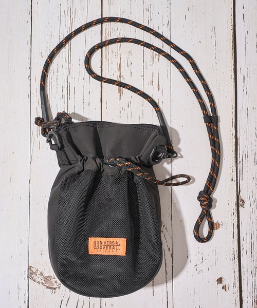UNIVERSAL OVERALL(ユニバーサルオーバーオール)の「【UNIVERSAL OVERALL】FRONT MESH MINI SHOULDER BAG / フロントメッシュミニショルダーバッグ(ショルダーバッグ・レディース・ブラック/ブルー/レモンイエロー/オレンジ/モカ/ライトグレー/グレイッシュベージュ・FREE)」の8枚目の写真