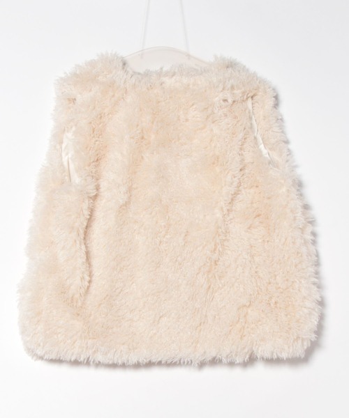 merrylatte(メリーラテ)の「もこもこフェイクファーベスト(ベスト・レディース・アイボリー・FREE)」の14枚目の写真