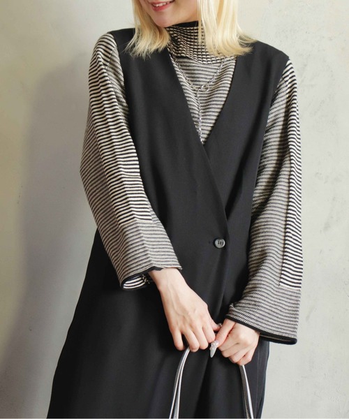 【セール】イレギュラーボーダーニット（ニット/セーター）｜kese-moi（ケセモイ）