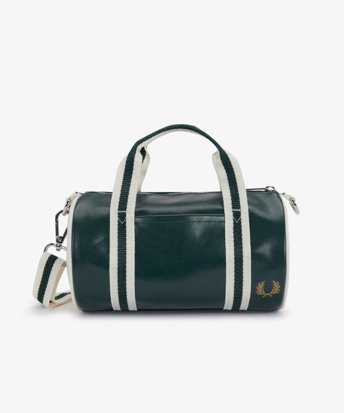 FRED PERRY（フレッドペリー）の「新色先行予約受付中／Classic Mini Barrel Bag／クラシックミニバレルバッグ（ショルダーバッグ・レディース・ベージュ/ブラック/マルーン/ライトオリーブ/ダークグリーン/グリーン・ONE SIZE）」の4枚目の写真