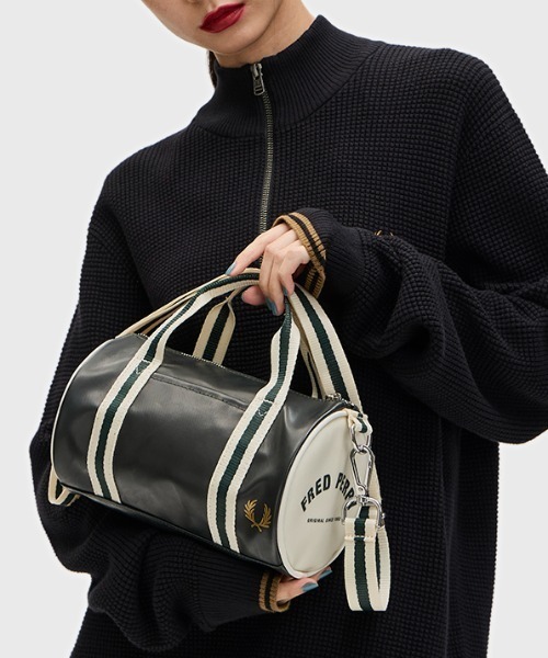 フレッドペリー　Classic Mini Barrel Bag ミニバレルバッグ Classic Mini Barrel Bag／クラシックミニバレルバッグ