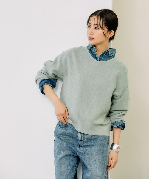 セール】スッキレイVネックプルオーバー/250719（ニット