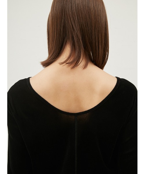 Mila Owen（ミラオーウェン）の「フロッキーメッシュT【手洗い可能】（Tシャツ/カットソー・レディース・イエロー/ブラック/アイボリー/ピンク・1/0）」の13枚目の写真