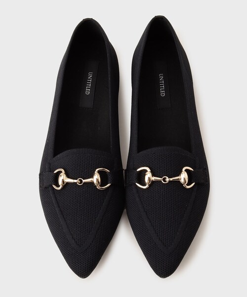 UNTITLED（アンタイトル）の「【軽い！洗える！】リサイクルニットローファー（その他シューズ・レディース・ブラック/ベージュ・25/35/45）」の7枚目の写真