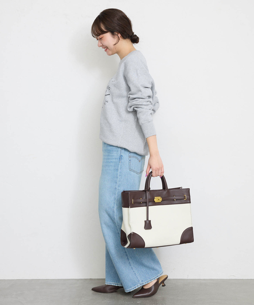 ＋81BRANCA（ハチイチブランカ）の「+81BRANCA/ハチイチブランカ SLOBE別注 HELLO スウェット（スウェット・レディース・ライトグレー/ホワイト・FREE）」の21枚目の写真