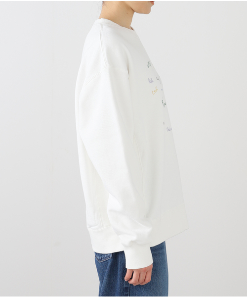 ＋81BRANCA（ハチイチブランカ）の「+81BRANCA/ハチイチブランカ SLOBE別注 HELLO スウェット（スウェット・レディース・ライトグレー/ホワイト・FREE）」の8枚目の写真