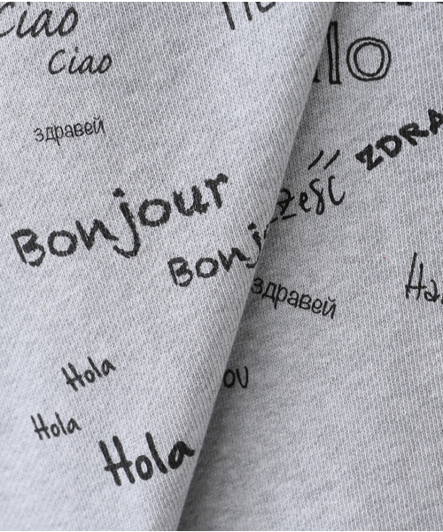 ＋81BRANCA（ハチイチブランカ）の「+81BRANCA/ハチイチブランカ SLOBE別注 HELLO スウェット（スウェット・レディース・ライトグレー/ホワイト・FREE）」の6枚目の写真