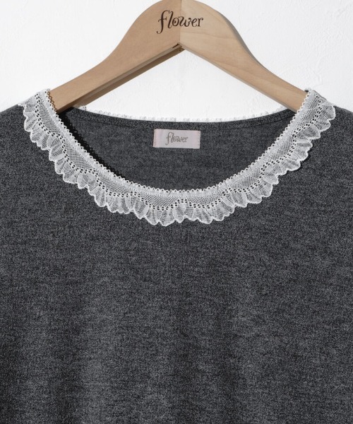 flower（フラワー）の「スワンレーストップ（Tシャツ/カットソー・レディース・アイボリー/グレー・FREE）」の9枚目の写真