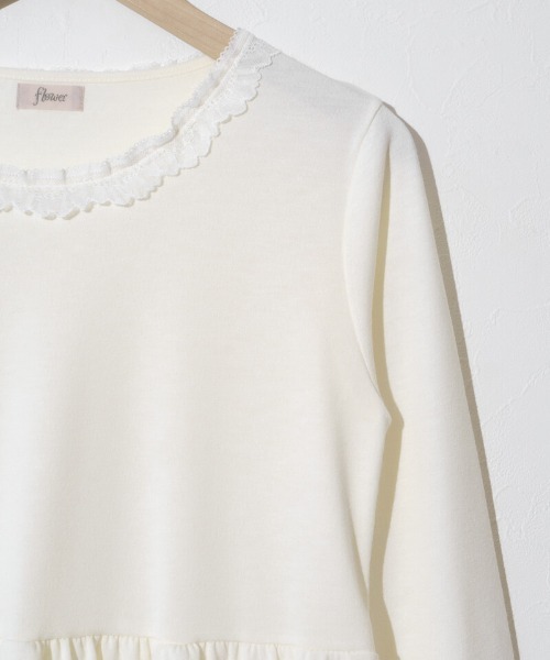 flower（フラワー）の「スワンレーストップ（Tシャツ/カットソー・レディース・アイボリー/グレー・FREE）」の18枚目の写真