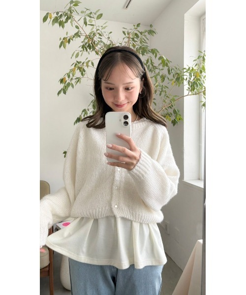 flower（フラワー）の「スワンレーストップ（Tシャツ/カットソー・レディース・アイボリー/グレー・FREE）」の22枚目の写真