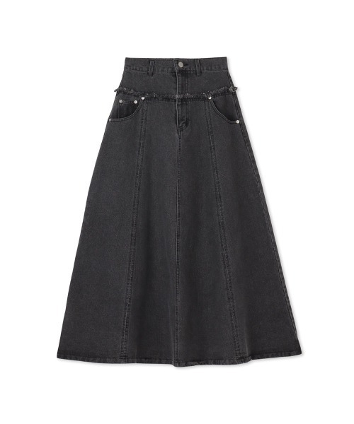 VICKY（ビッキー）の「デニム切り替えフレアスカート≪手洗い可能≫（デニムスカート・レディース・ライトブルー/ブルー/ライトグレー・M）」の20枚目の写真