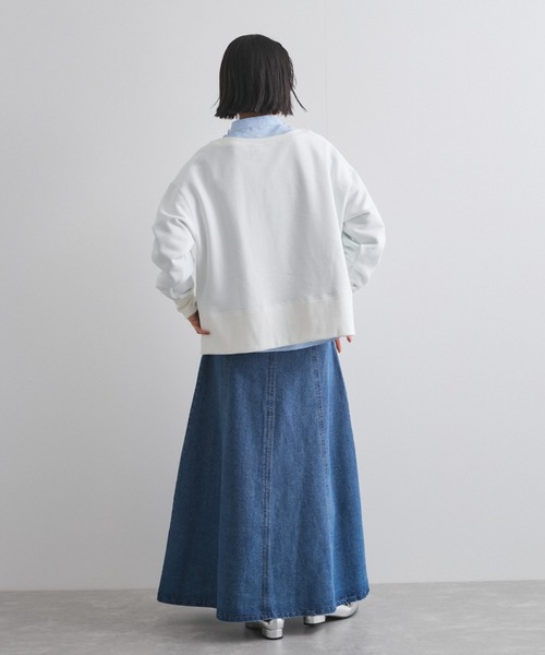 VICKY（ビッキー）の「デニム切り替えフレアスカート≪手洗い可能≫（デニムスカート・レディース・ライトブルー/ブルー/ライトグレー・M）」の19枚目の写真