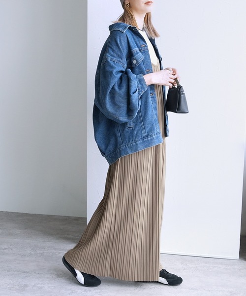 セール】迷わず着れる！大人のプリーツキャミワンピース（ワンピース