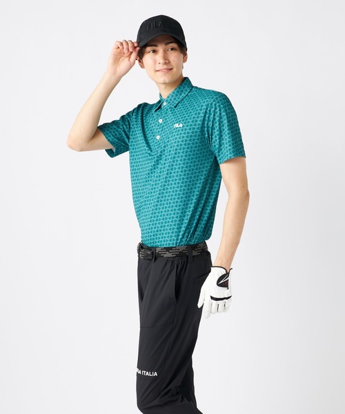 セール】【FILA GOLF】プレミアムカノコ FGロゴ総柄 半袖