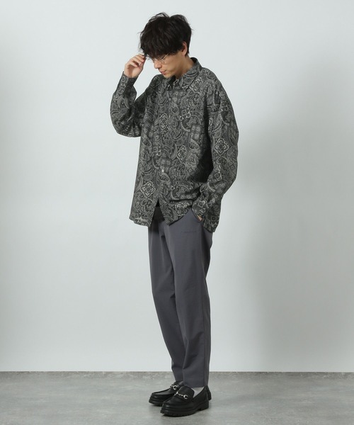 LAKOLE(ラコレ)の「メッシュペイズリーシャツ / 289282(シャツ/ブラウス・メンズ・ネイビー/グリーン/ブラック・MEDIUM/LARGE)」の4枚目の写真