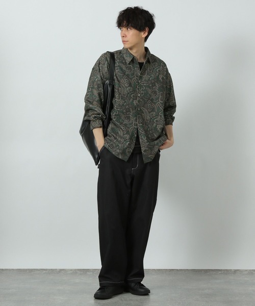 LAKOLE(ラコレ)の「メッシュペイズリーシャツ / 289282(シャツ/ブラウス・メンズ・ネイビー/グリーン/ブラック・MEDIUM/LARGE)」の7枚目の写真