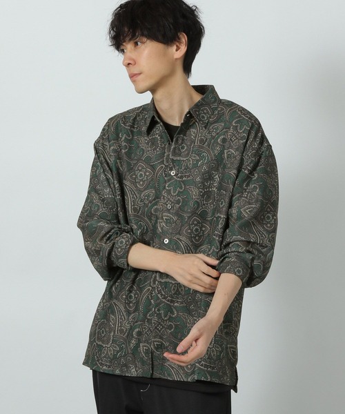 LAKOLE(ラコレ)の「メッシュペイズリーシャツ / 289282(シャツ/ブラウス・メンズ・ネイビー/グリーン/ブラック・MEDIUM/LARGE)」の8枚目の写真