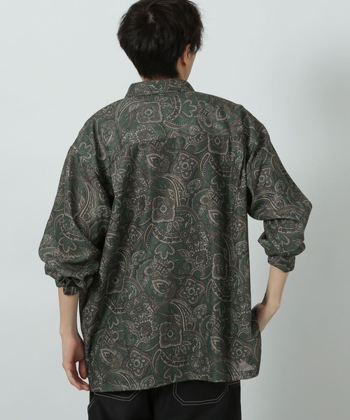 LAKOLE(ラコレ)の「メッシュペイズリーシャツ / 289282(シャツ/ブラウス・メンズ・ネイビー/グリーン/ブラック・MEDIUM/LARGE)」の9枚目の写真