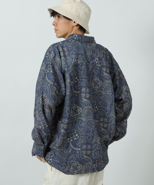 LAKOLE(ラコレ)の「メッシュペイズリーシャツ / 289282(シャツ/ブラウス・メンズ・ネイビー/グリーン/ブラック・MEDIUM/LARGE)」の12枚目の写真