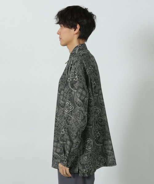 LAKOLE(ラコレ)の「メッシュペイズリーシャツ / 289282(シャツ/ブラウス・メンズ・ネイビー/グリーン/ブラック・MEDIUM/LARGE)」の14枚目の写真