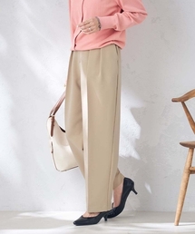 タックワイドテーパードパンツ