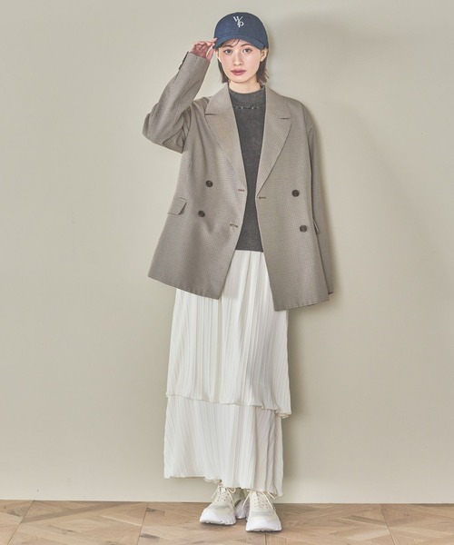 LAKOLE（ラコレ）の「プリーツティアードスカート / 319092（スカート・レディース・ブラック/グレー/オフホワイト/イエロー・FREE）」の5枚目の写真