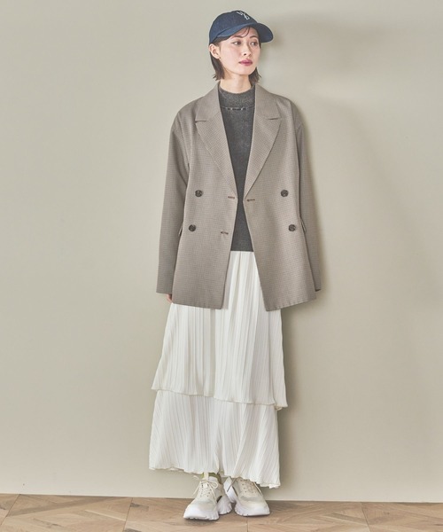 LAKOLE（ラコレ）の「プリーツティアードスカート / 319092（スカート・レディース・ブラック/グレー/オフホワイト/イエロー・FREE）」の6枚目の写真