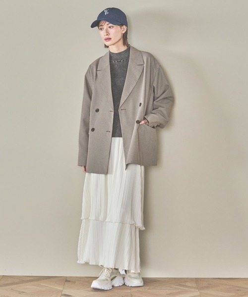 LAKOLE（ラコレ）の「プリーツティアードスカート / 319092（スカート・レディース・ブラック/グレー/オフホワイト/イエロー・FREE）」の8枚目の写真